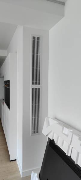 grilles de soufflage intégrée