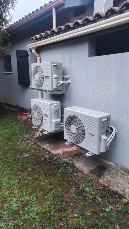 Installation d’une pompe à chaleur HITACHI en remplacement de chaudière gaz sur Orgueil